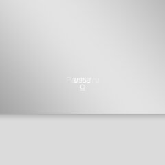 Зеркало AZARIO Lorna 1000х700 с подсветкой, сенсорный выключатель с функцией диммера, часы (AZ-Z-030