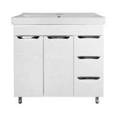 Комплект тумба Стиль- 80/3 &quot;Соло&quot; 800х890х460 фрезерированный фасад, с раковиной Tempo 80 (CS0009138