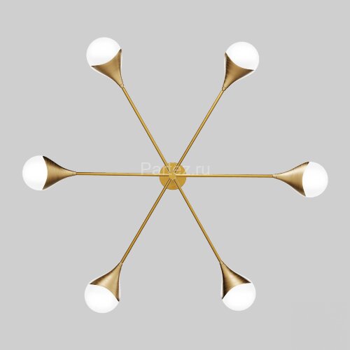 Потолочная люстра Eurosvet 60168/6 латунь