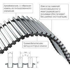 Конвектор внутрипольный Royal Thermo ATRIUM-90/200/1600-DG-U-NA