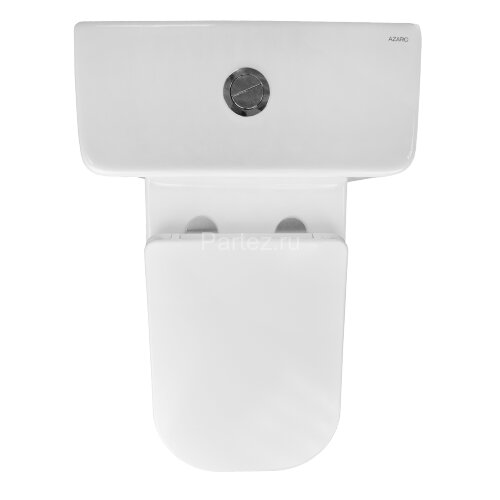 Унитаз-компакт Azario FRETTA SQUARE 650х340х790, безободковый с бачком и сиденьем микролифт, сливной