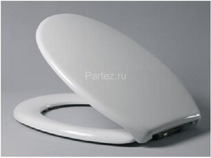 Крышка-сиденье для унитаза Haro Бермуда пластиковое крепление, белое (526304)