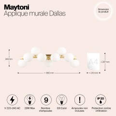 Бра Maytoni MOD547WL-09BS