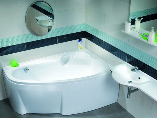 Ванна акриловая Ravak ASYMMETRIC 170x110 правая белая