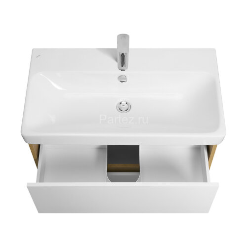 Тумба под раковину AQUATON Сканди 80 белый, дуб рустикальный (1A283001SDZ90)