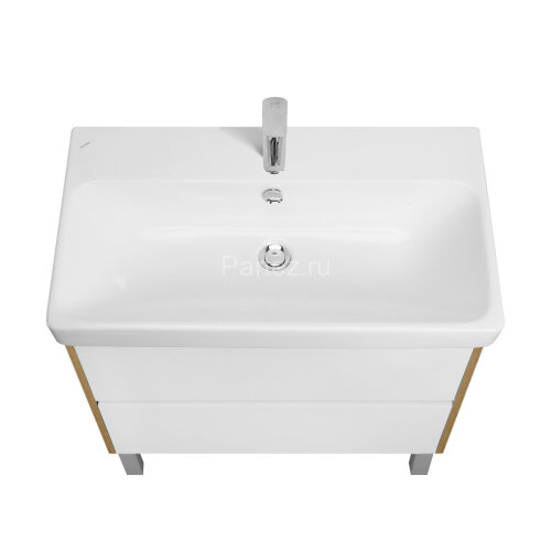 Тумба под раковину AQUATON Сканди 80 белый, дуб рустикальный (1A283001SDZ90)