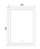 Зеркало Стиль 500х800 подсветка с сенсорным выключателем на подложке (CS00080495)