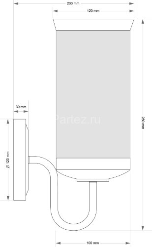 Бра Kutek OLZ-K-1(P)
