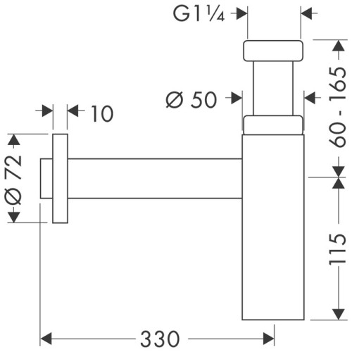 52105000 Сифон Flowstar S, 1¼’