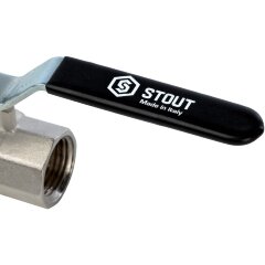 Кран шаровой полнопроходной ВР/ВР рычаг 3/4&quot; Stout