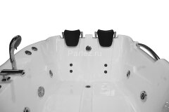 Ванна акриловая Loranto 1200х1700х650 с гидромассажем, правосторонняя, для двух персон (CS-806RN)