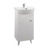 Тумба под раковину AQUATON КОЛИБРИ-45 напольная, левая, белая (1A065201KO01L)