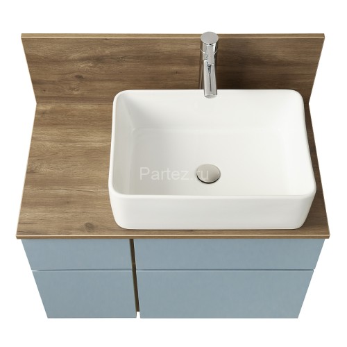 Столешница под раковину Aquaton Мишель 80 с панелью, дуб Рустикальный (1A277003MIDR0)