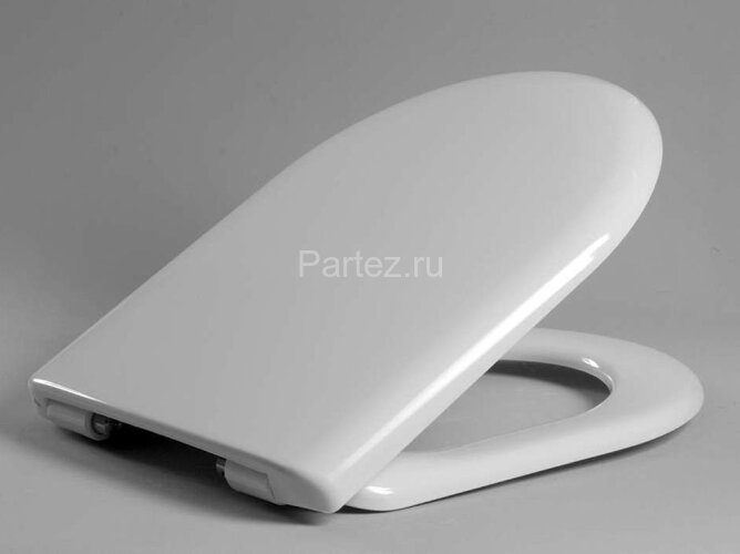 Крышка-сиденье для унитаза Haro Вэйв крепление микролифт с эксцентриком, белое (520279)