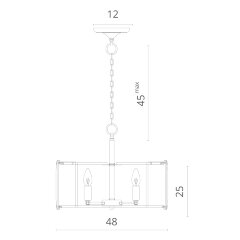 Подвесная люстра Divinare 1100/02 SP-5