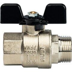 Кран шаровой полнопроходной ВР/НР бабочка 3/4&quot; Stout