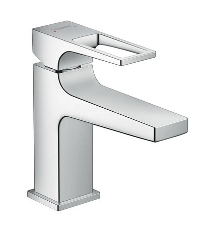 74500000 Metropol Смеситель для раковины 100, однорычажный, с рукояткой-петлей, со сливным клапаном