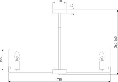 Потолочная люстра Eurosvet 60158/7 латунь