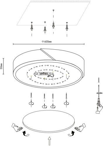 Потолочный светильник Velante 445-267-01