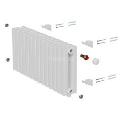 Дизайн-радиатор Royal Thermo Shift Q30 VC2030 - 14 секц. RAL9016