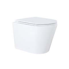 Унитаз подвесной Azario Teramo 515х355х365 безободковый, с сиденьем микролифт (AZ-0053 )