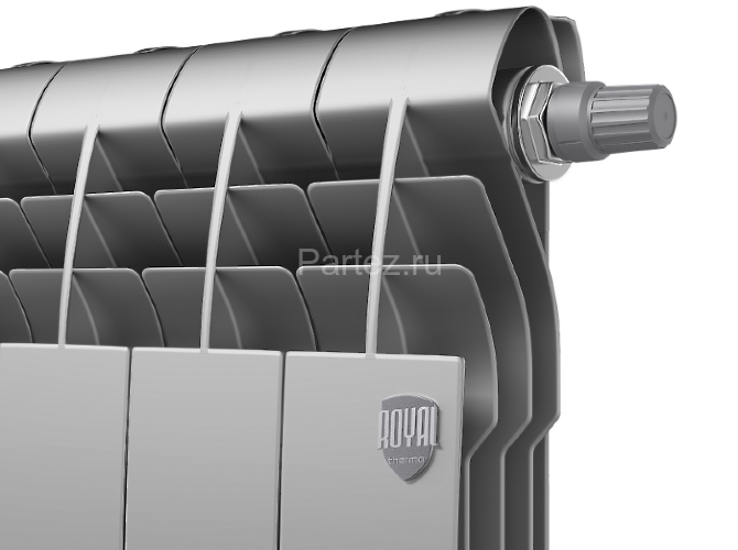 Радиатор Royal Thermo BiLiner 500 /Silver Satin VR - 10 секц.
