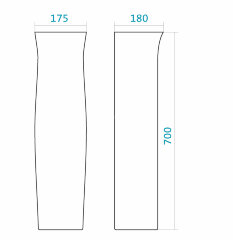 Пьедестал для раковины Santek &quot;Анимо&quot; белый (1.WH11.0.587)
