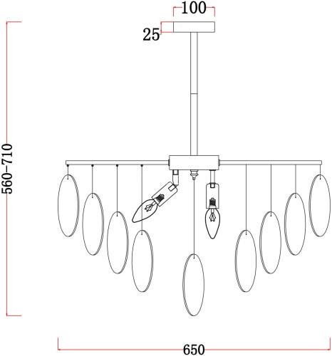 Потолочная люстра Freya FR5104PL-06BS