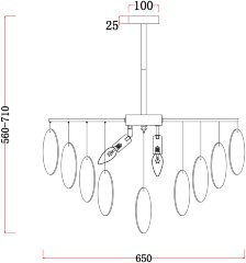 Потолочная люстра Freya FR5104PL-06BS