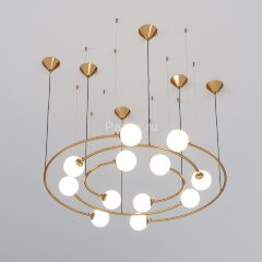 Подвесная люстра Bogate's 359/12 латунь