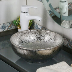 Накладная раковина melana mln-j2056s (серебро)