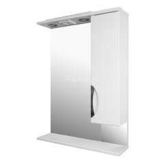 Зеркало-шкаф Loranto Стиль 60 правостороннее, 600х825х170, белый (CS00024457)