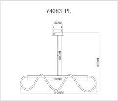 Потолочная люстра Moderli V4083-PL