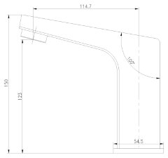 Смеситель Lemark Project LM4650CE для раковины бесконтактный (сенсорный)