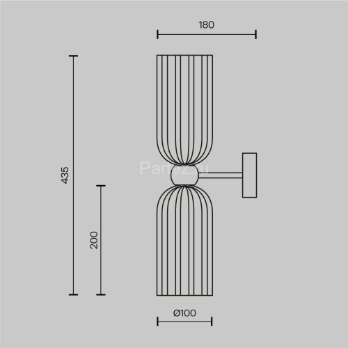 Бра Maytoni MOD302WL-02GR