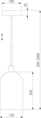 Подвесной светильник Eurosvet 50357/1 латунь