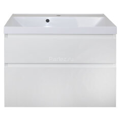 Комплект тумба Azario Velluto 80 800х450х660 подвесная, с раковиной Slim 80, белый матовый (CS000886