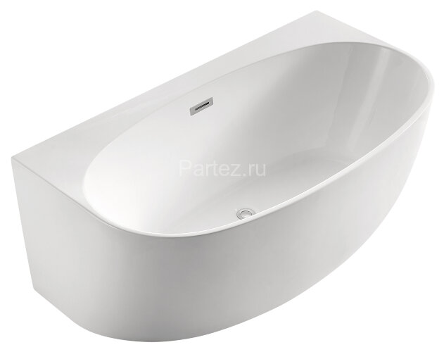 Ванна акриловая Azario Cambridge 1800X880X580, пристенная, в комплекте с сифоном и металлической рам