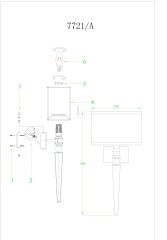 Бра Newport 7721/A nickel без абажуров