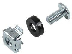 Набор винта с головкой под крестовую отвертку встраиваемая гайка для крепления на 19дюйм профиль (уп