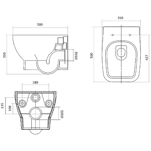 ПЭК унитаз с инсталляцией Santek Нео с сиденьем "Микролифт" и черной матовой клавишей смыва (1WH5017