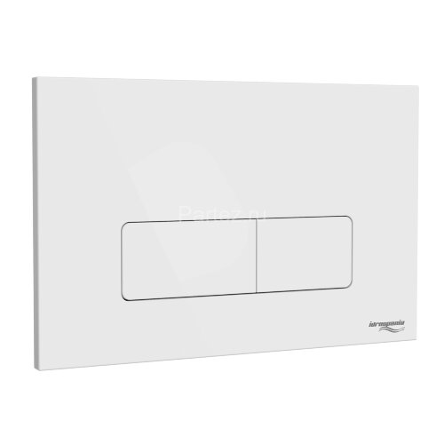 Кнопка смыва IDROSPANIA Andrea двойная, белая глянец (30350)