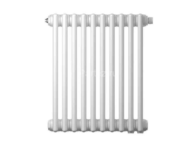 Радиатор трубчатый Zehnder Charleston Retrofit 2056, 22 сек.1/2 ниж.подк. RAL9016 (кроншт.в компл)