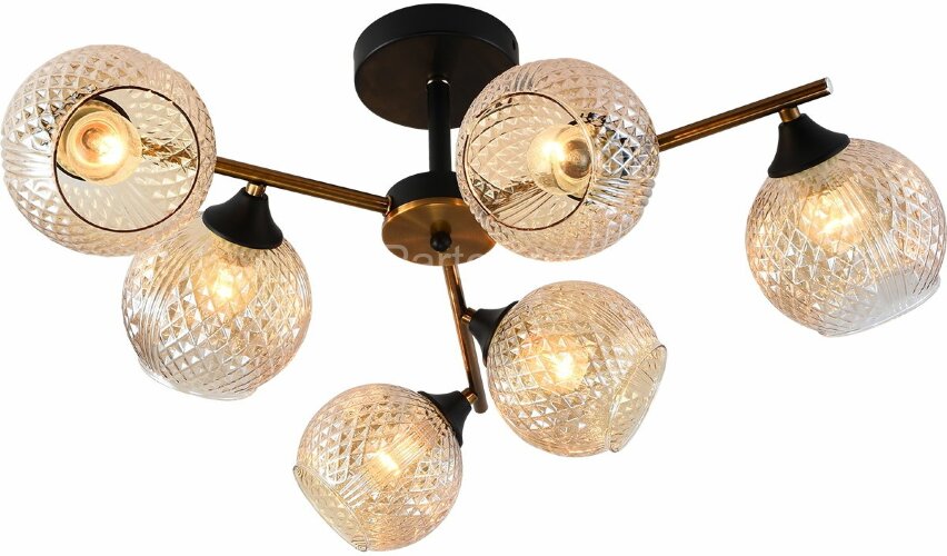 Потолочная люстра Reluce 11341-0.3-06 GOLD BRONZE+BK