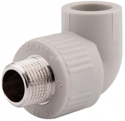 Угол комбинированный PPR-НР D25х1/2" Ekoplastik