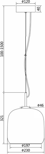 Подвесной светильник Maytoni MOD128PL-L6SG