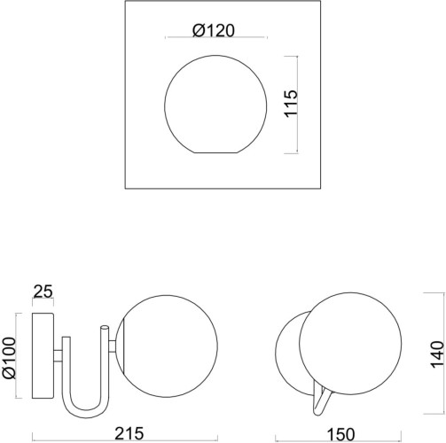 Бра Freya FR5013WL-01CH