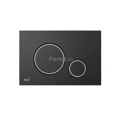 Кнопка смыва для скрытых систем инсталляции Alcadrain, черный матовый (M778)