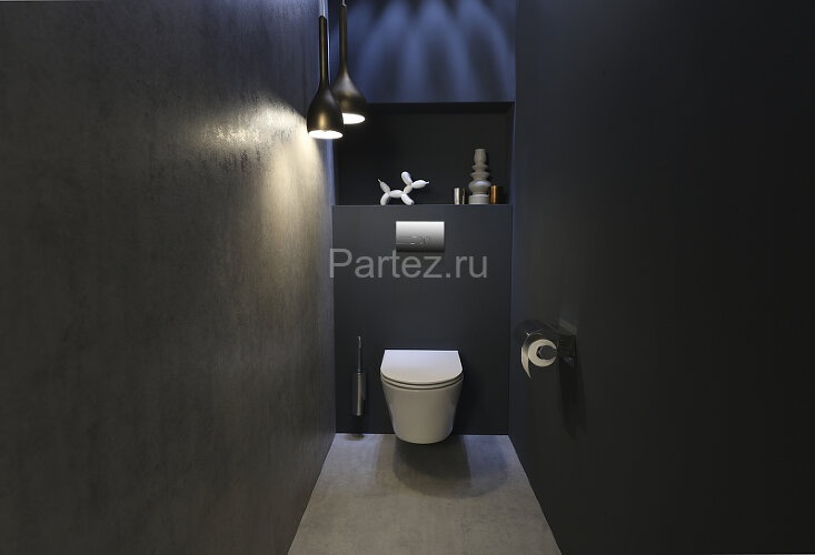 Унитаз подвесной Jacob Delafon Rodin+ безободковый, белый (EDY102-00)