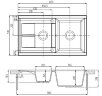 Кухонная мойка Aquaton Делия 87, две чаши, цвет терракотовый (1A716232DE270)